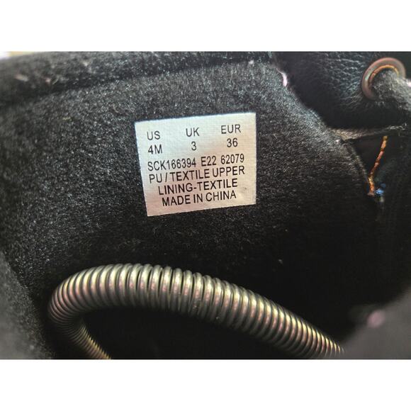 Sperry Port Rainbow Lace Up Duck Boots SCK166394 Black Girls Youth Size 4M - Picture 8 of 8